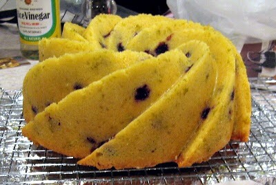 Blueberry Lemon Bundt Cake with Thyme