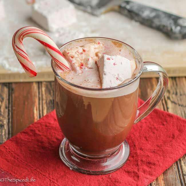 Creamy Peppermint Marshmallows with Candy Canes: these are regarded as a necessary accompaniment to hot chocolate in my family! So easy with a good mixer and so delicious! You will never go back to storebought again!