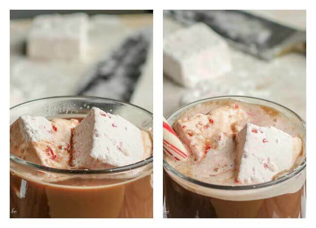 Creamy Peppermint Marshmallows with Candy Canes: these are regarded as a necessary accompaniment to hot chocolate in my family! So easy with a good mixer and so delicious! You will never go back to storebought again!
