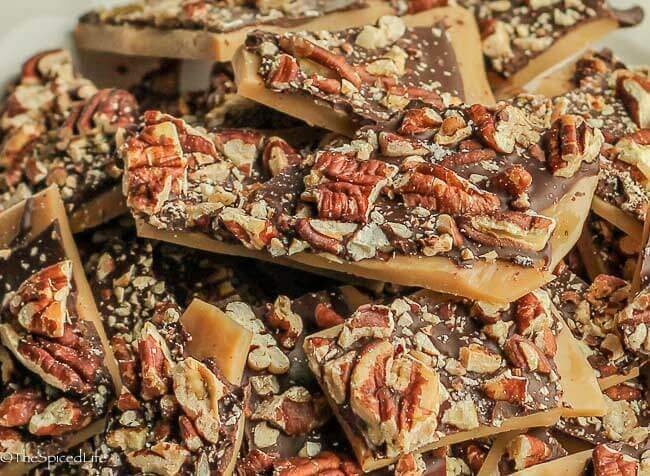 Pecan Butter Crunch: this traditional candy is super easy, perfect for Christmas cookie tins, great for a holiday cookie exchange, and always one of the big hits of my holiday table!
