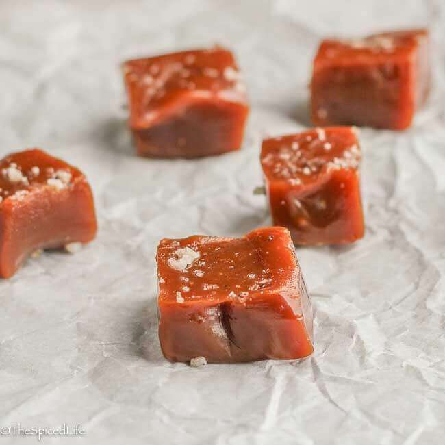 Salted Vanilla Bean Caramel Chews: If I ever didn't make these for the Holidays my whole family would riot!! Luckily they are really easy!! Perfect for holiday "cookie" tins!