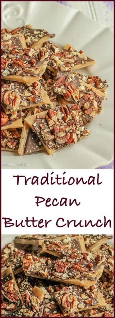 Pecan Butter Crunch: this traditional candy is super easy, perfect for Christmas cookie tins, great for a holiday cookie exchange, and always one of the big hits of my holiday table!