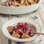 Make Ahead Blueberry Breakfast Casserole is perfect for Christmas as well as lazy weekend mornings.