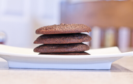 stacked cream cheese chocolate snacking cookies