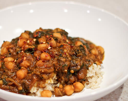 Weeknight Indian Pumpkin Curry with Chickpeas