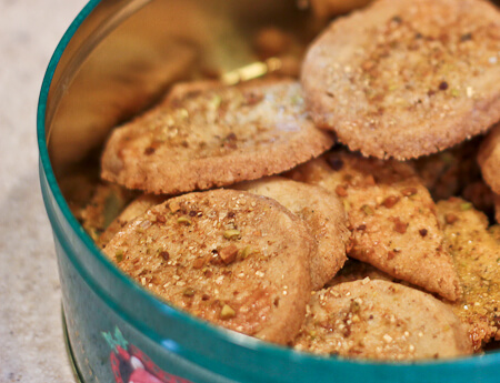 Cardamom Pistachio Cookies