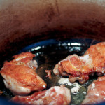 browning chicken thighs for soup