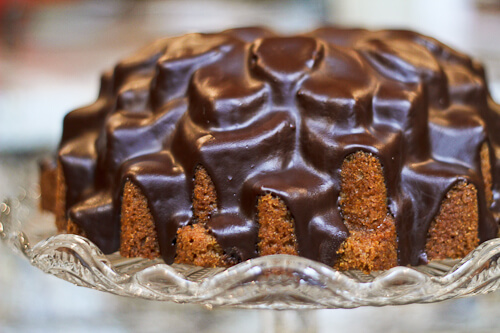 Chocolate Glazed Latte Bundt Cake