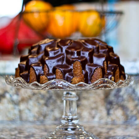 Chocolate Glazed Latte Cake