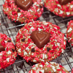 Vanilla Biscoff Valentine's Day Sprinkles cookies
