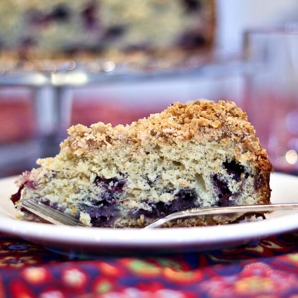 Citrus Scented Blueberry Buckle