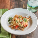 Tortilla Casserole with Beef Braised in Beer and Salsa Verde