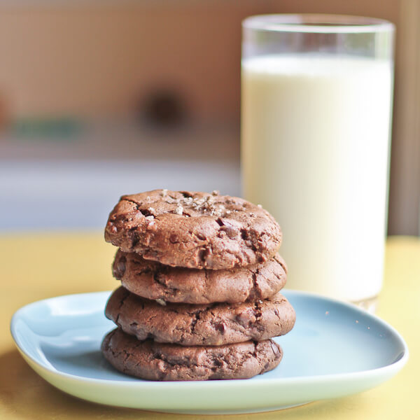 Double Chocolate Chip Cookies made with PB