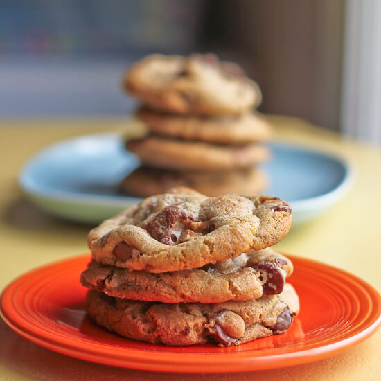 Snickers & MIlk Chocolate Chip Cookies