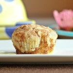 Vanilla Muffins Swirled with Cinnamon Brown Sugar