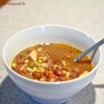 Mexican Chicken Soup with Beans and Corn