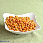Crispy Crunchy Roasted Chickpeas with Cumin and Curry Powder