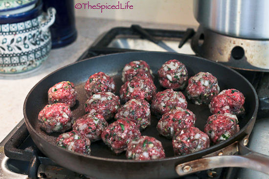 Persian meatballs for ash-e anar