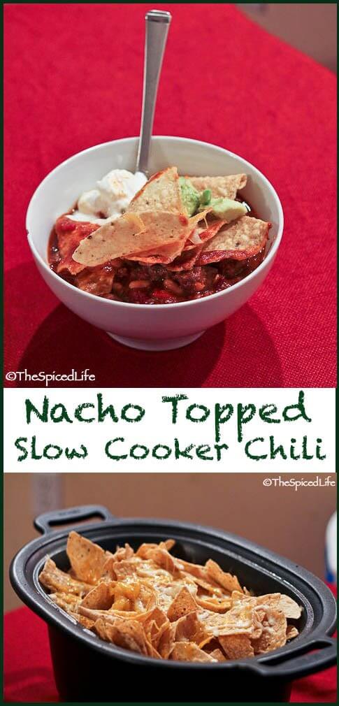 Nacho Topped Slow Cooker Chili
