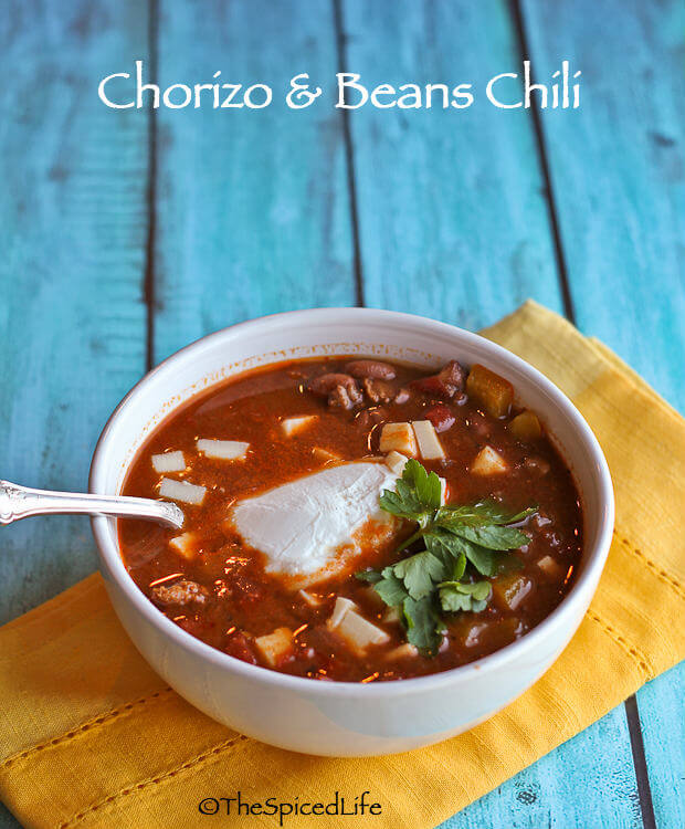 Chili with Mexican Pot Beans and Chorizo