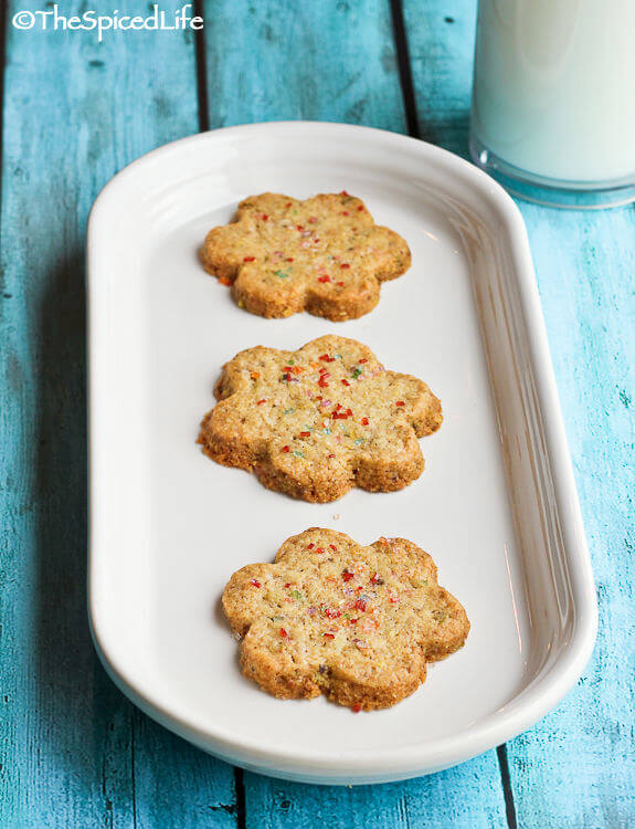 Lebanese Pistachio Cookies with Orange Blossom Water--easily made in food processor!