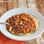 Moroccan Influenced Chili with Chickpeas over Minted Couscous