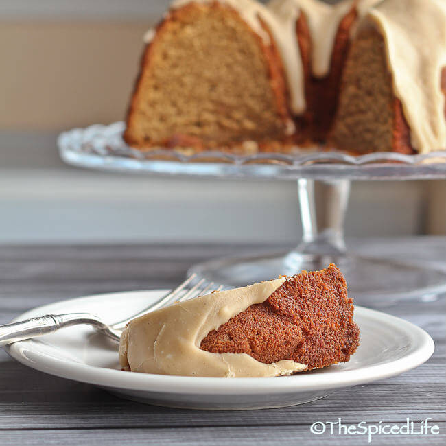 Irish Coffee Bundt Cake with Browned Butter Whiskey Glaze