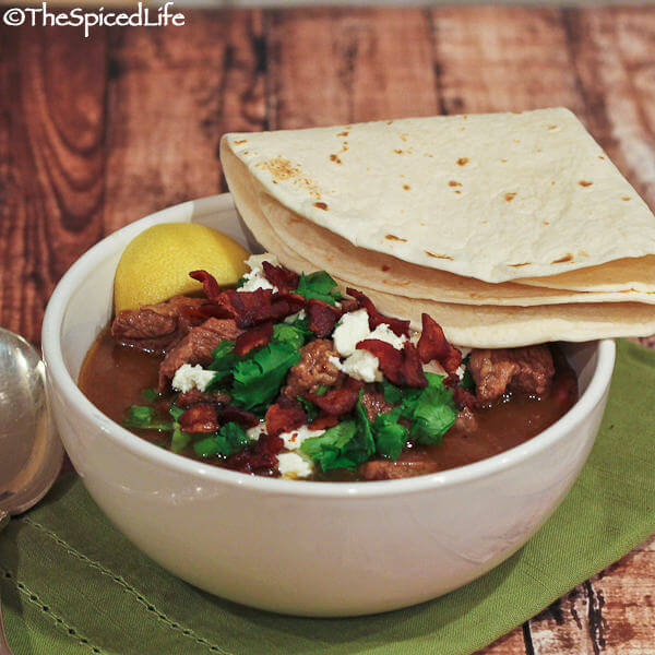 Mexican Pot Beans with Chipotle Beef Stew