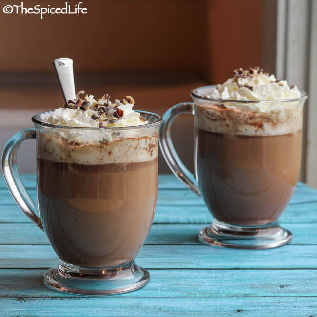 Spiked Voodoo Mocha: rum, coffee, chocolate and cream make for a delightful winter drink!