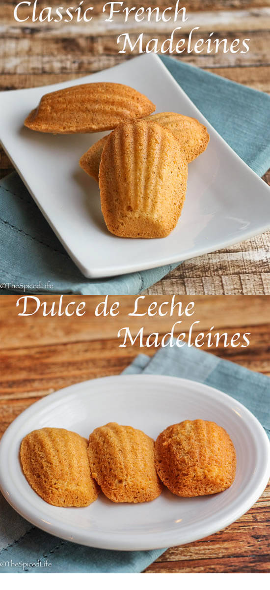 Classic French Madeleines and Dulce de Leche Madeleines