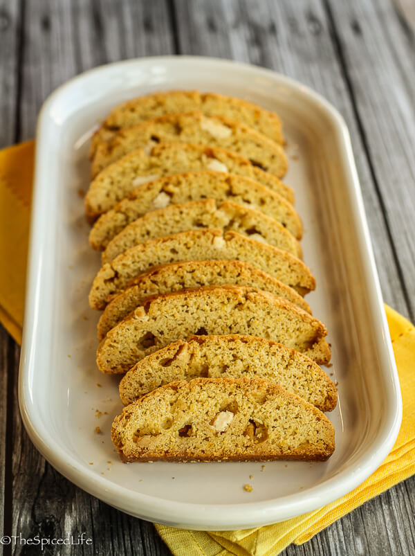 Citrus Olive Oil Biscotti with White Chocolate Chunks