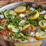 Italian Inspired Lemon Chicken with Asparagus, Mushrooms and Goat Cheese: easy and so delicious!