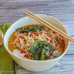 Thai Curried Ramen Bowl with Ground Beef and Veggies: super simple with amazing flavor!