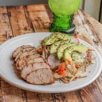 Shichimi Togarashi Roasted Pork Tenderloin with Spicy Gomasio on Soba Noodles with Veggies: It sounds complicated but is actually quite simple and absolutely delicious!