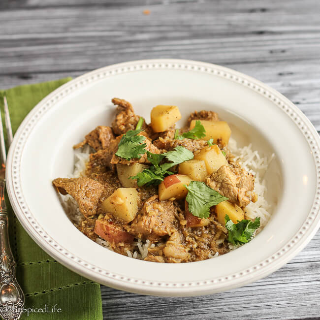Pork Vindaloo with Potatoes--easy and delicious! 