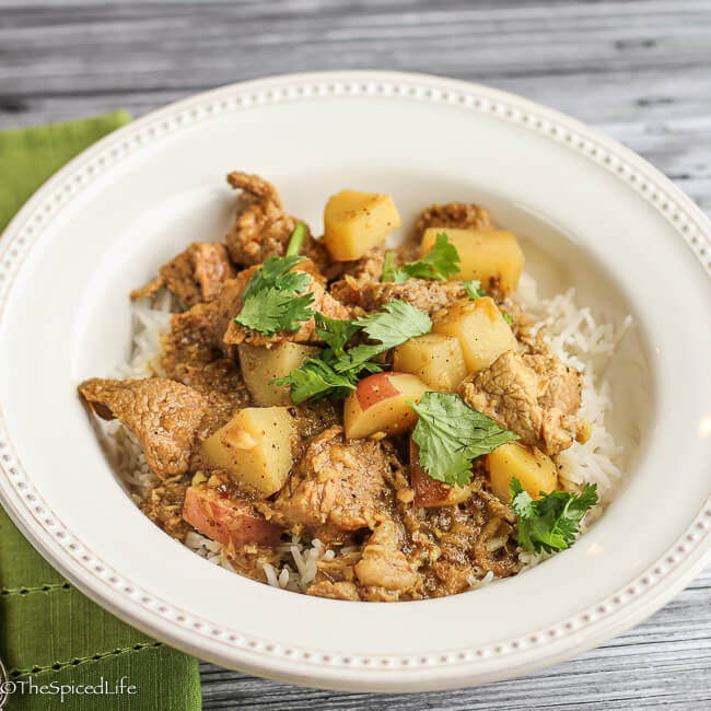Pork Vindaloo with Potatoes--easy and delicious!