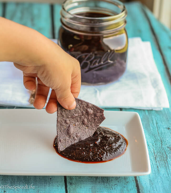 Salsa Negra: an easy, fast sweet and sour chipotle sauce that is absolutely tasty, lasts in the fridge, and can be used in all sorts of delicious ways!
