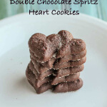 Double Chocolate Spritz Heart Cookies