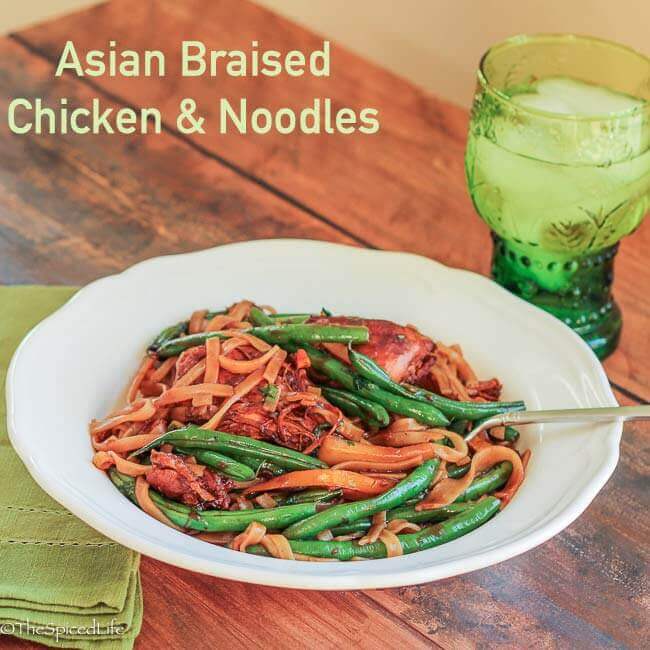 Asian Braised Chicken and Noodles