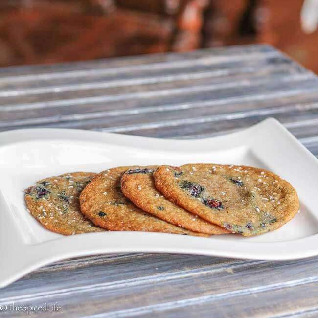 Blueberry Cookies made with fresh blueberries