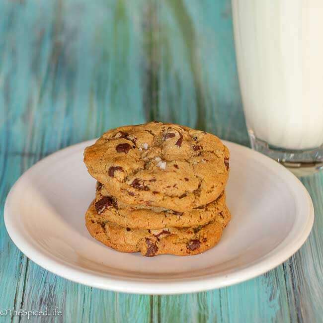 Chocolate Chip Cookies with Thyme Infused Browned Butter