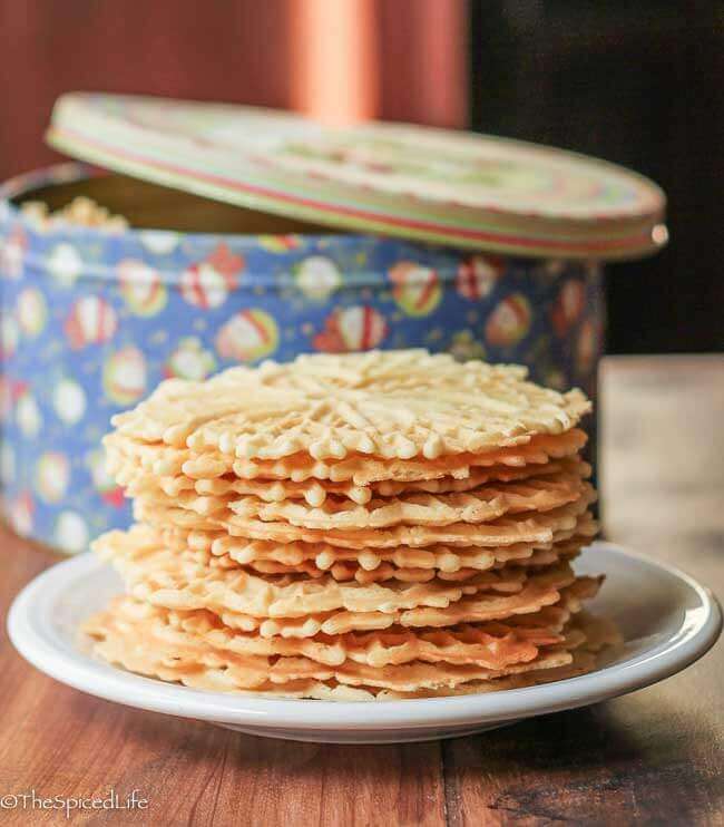 Pizzelles 2 ways: traditional Anise and Citrus Vanilla