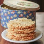 pizzelles 2 ways: traditional anise and citrus vanilla