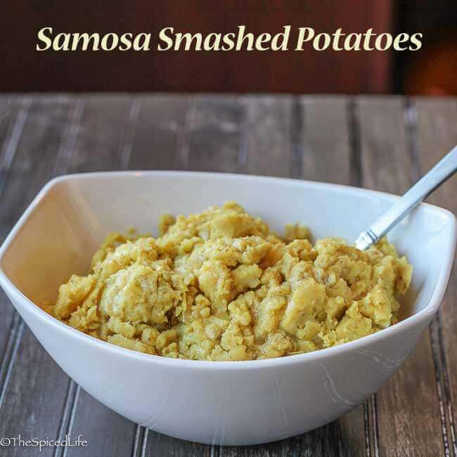Samosa Smashed Potatoes