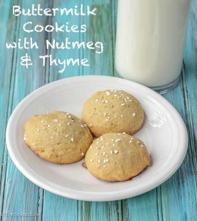 Buttermilk Cookies with Nutmeg and Thyme
