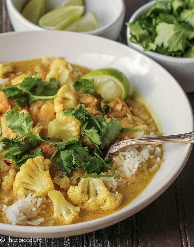 Burmese Chicken Coconut Curry with Cauliflower: Review of Burma ...