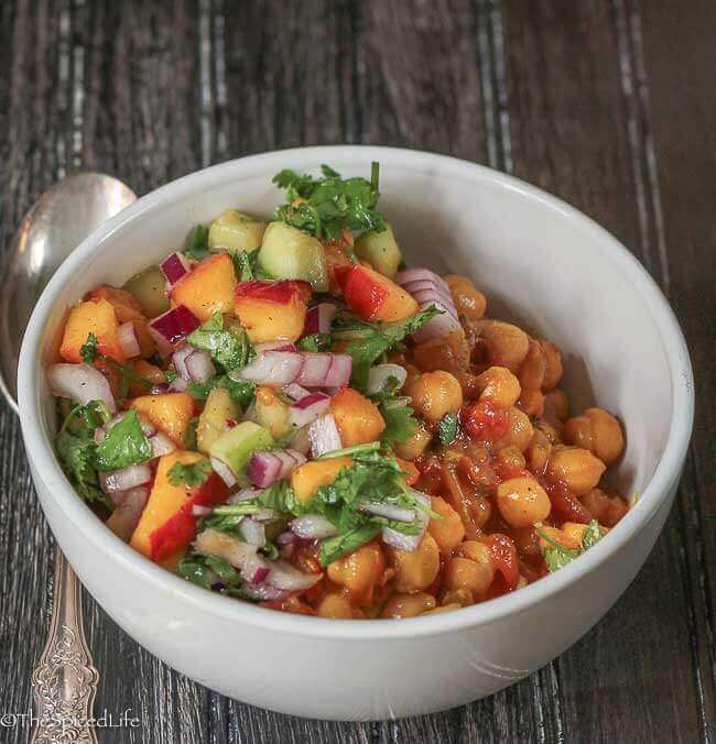 Chickpea Curry with Cucumber Salsa