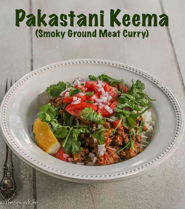 Pakastani Keema (or kheema, ground meat curry)