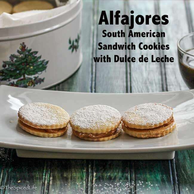 Alfajores (South American sandwich cookies with dulce de leche)