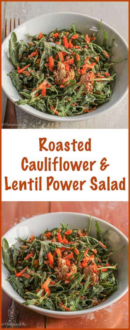 Roasted Cauliflower and Lentil Power Salad